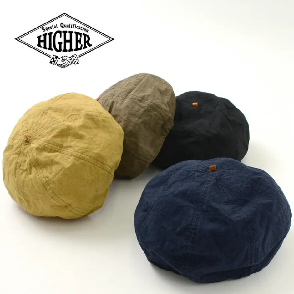 Hats^HIGHER / Cotton Linen Weather Beret