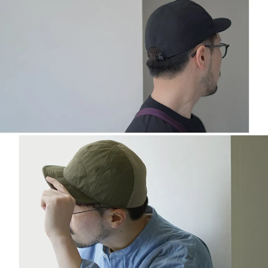 Hats^HIGHER / Cotton Nylon Ripstop 7 Panel Mesh Cap