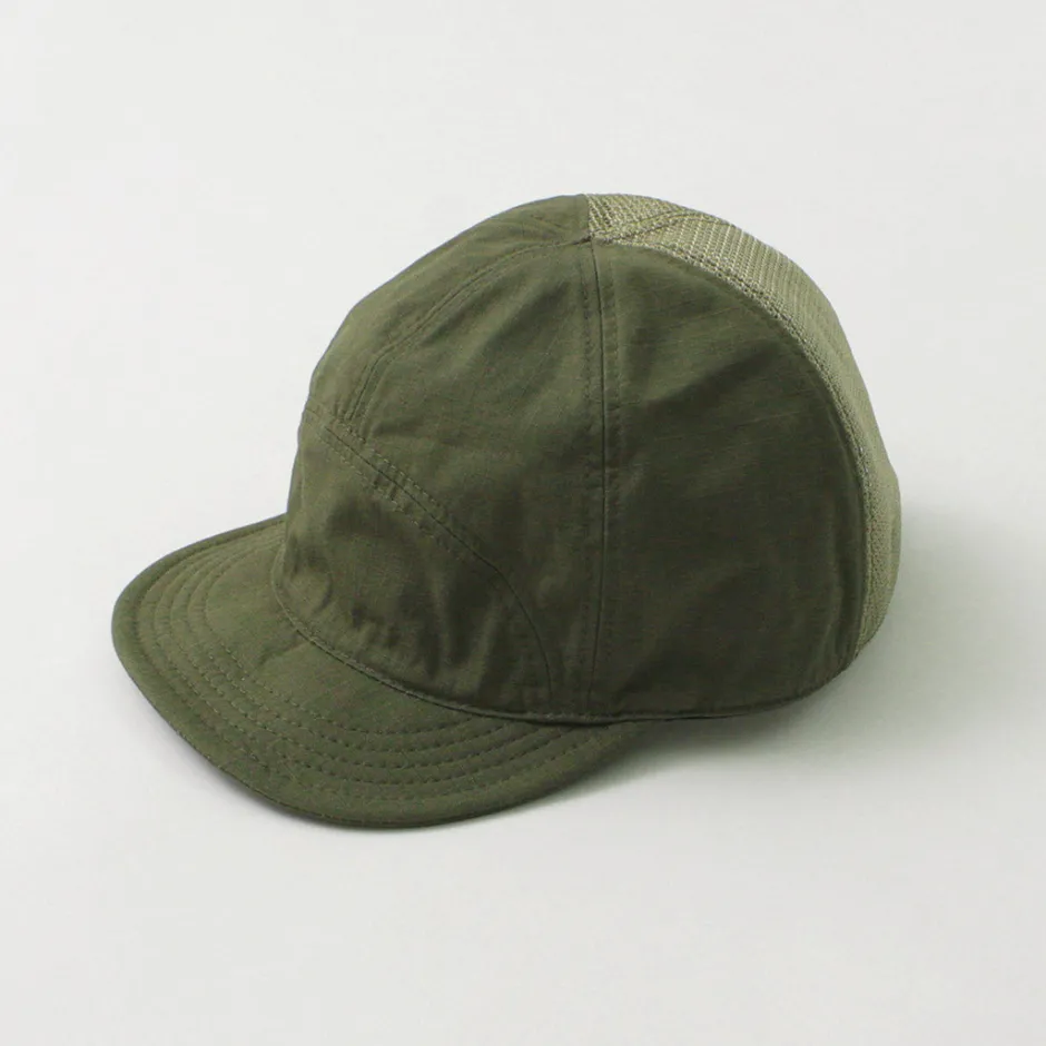 Hats^HIGHER / Cotton Nylon Ripstop 7 Panel Mesh Cap