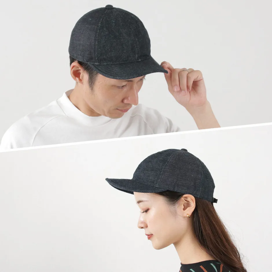 Hats^HIGHER / multi-panel cap denim