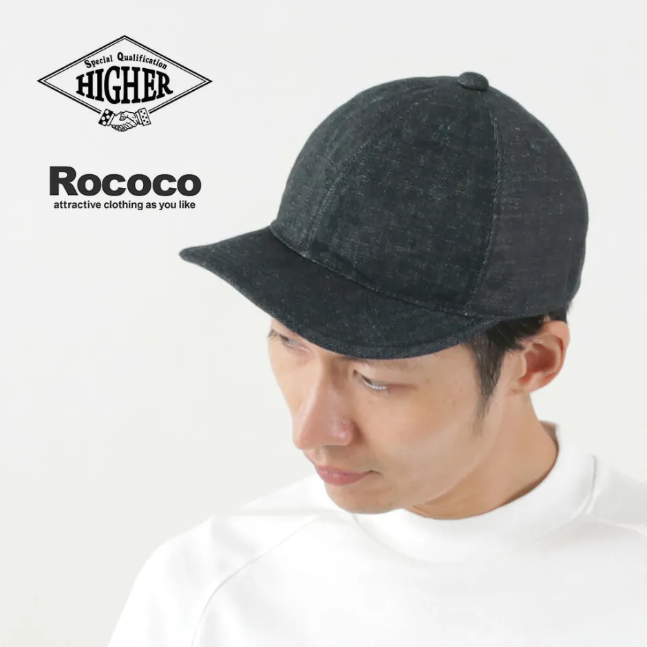 Hats^HIGHER / multi-panel cap denim