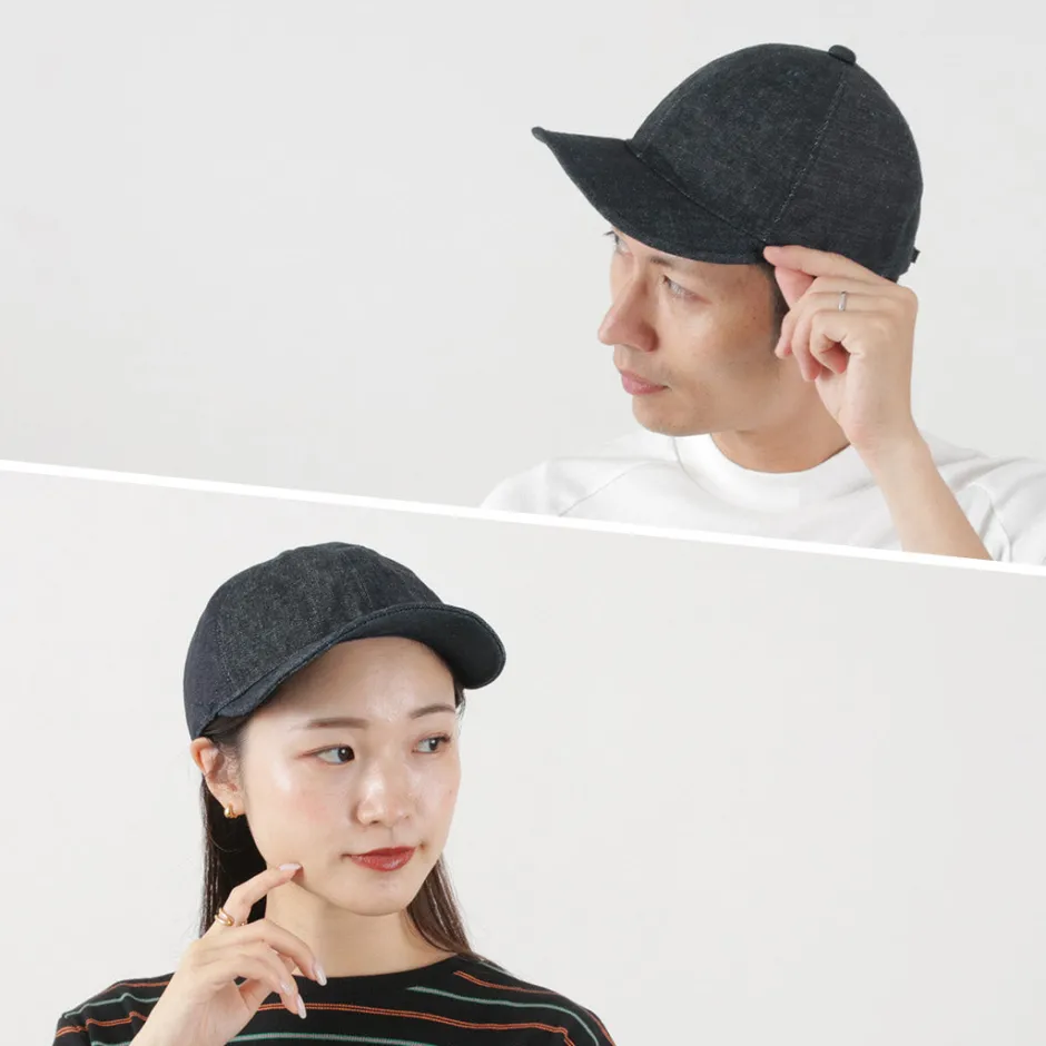 Hats^HIGHER / multi-panel cap denim