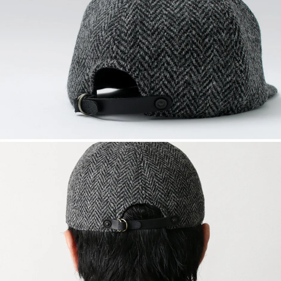Hats^HIGHER / Harris Tweed Herringbone Cap HT24035