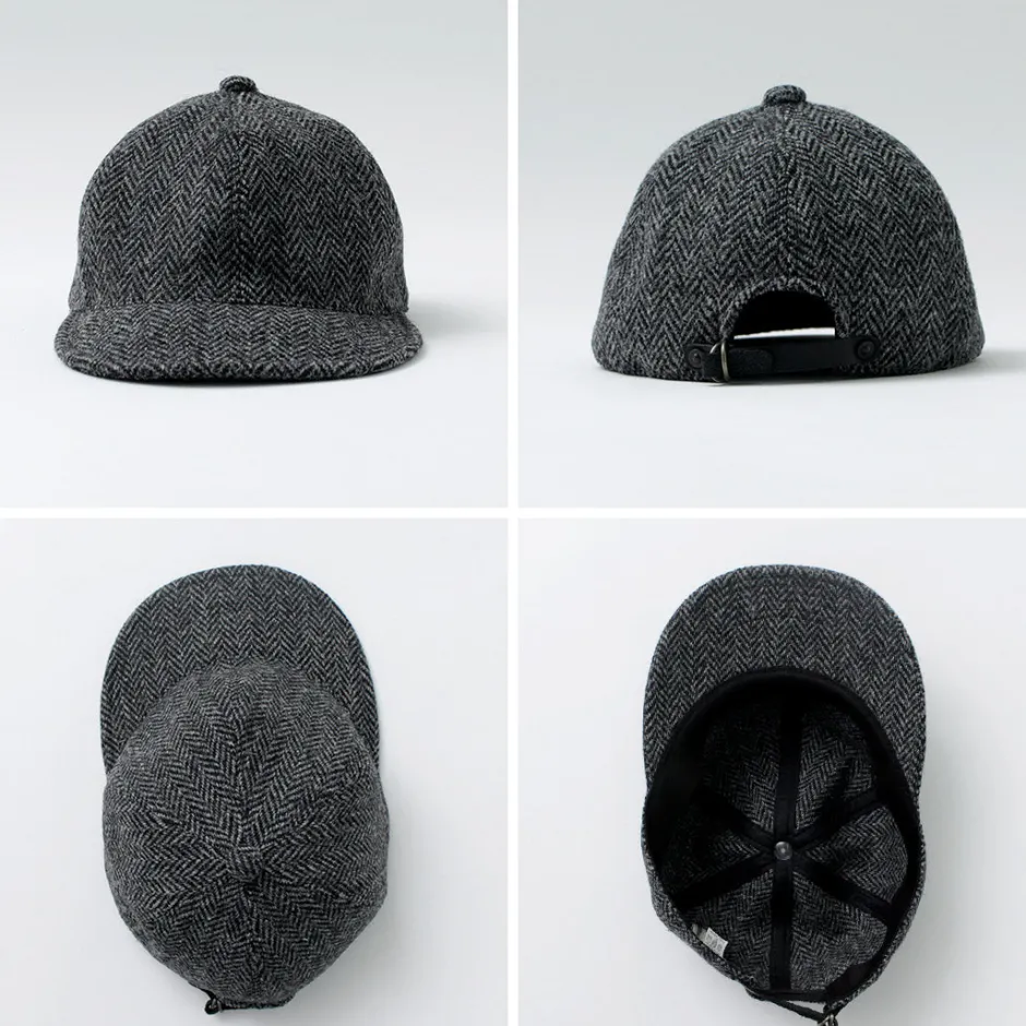 Hats^HIGHER / Harris Tweed Herringbone Cap HT24035
