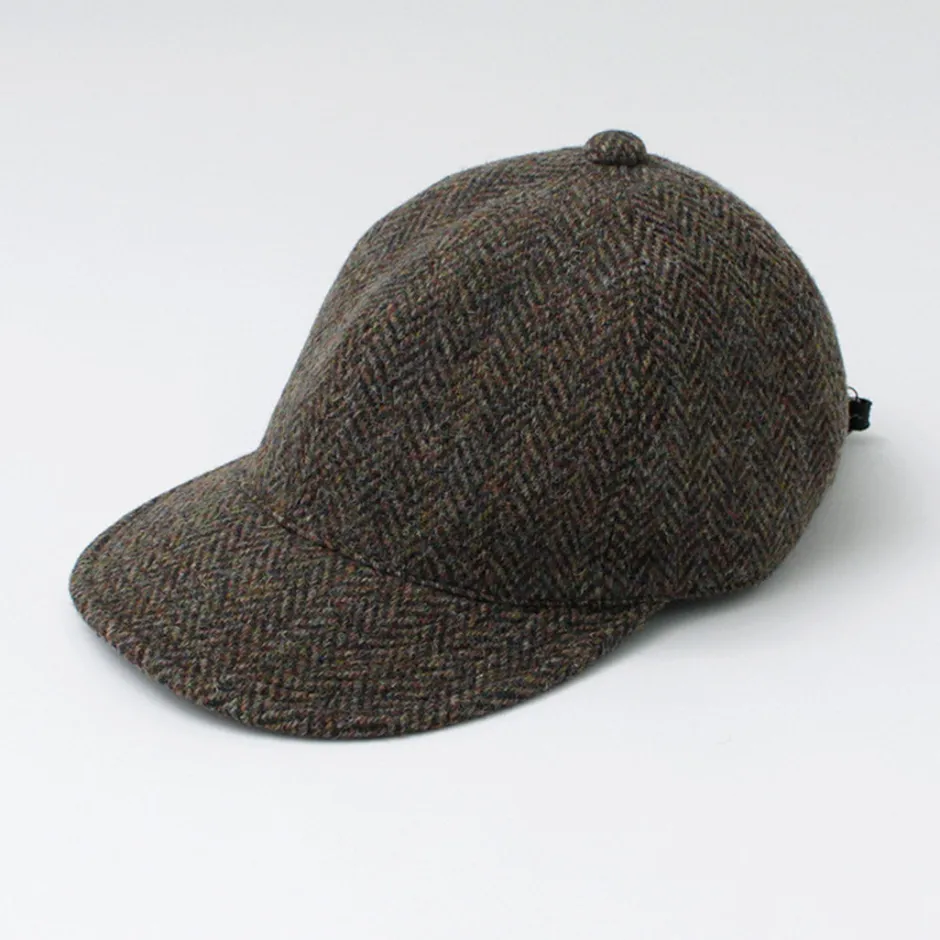 Hats^HIGHER / Harris Tweed Herringbone Cap HT24035