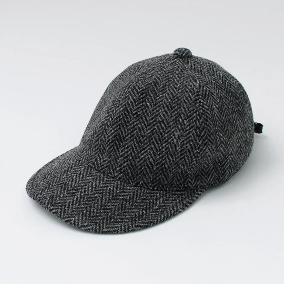 Hats^HIGHER / Harris Tweed Herringbone Cap HT24035