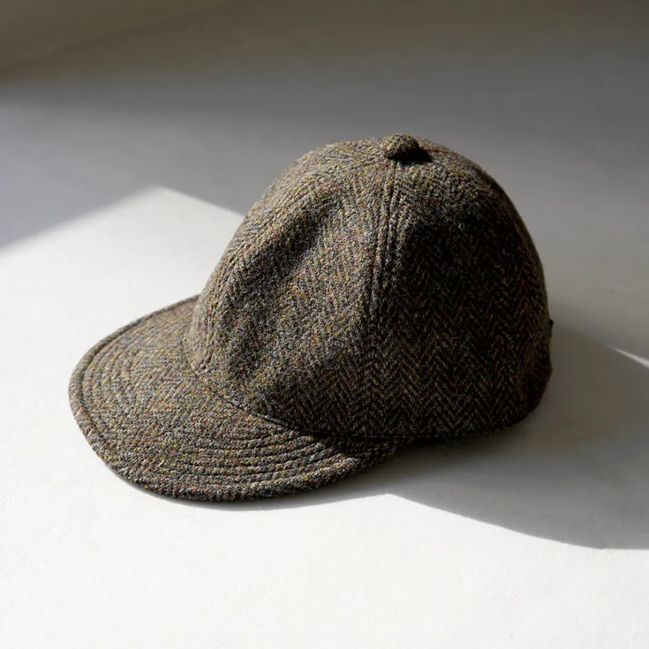 Hats^HIGHER / Harris Tweed Herringbone Cap HT24035
