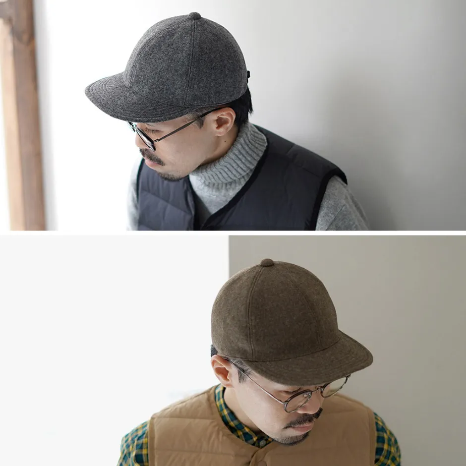 Hats^HIGHER / Melton Long Brim Cap