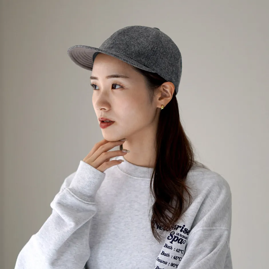 Hats^HIGHER / Melton Long Brim Cap