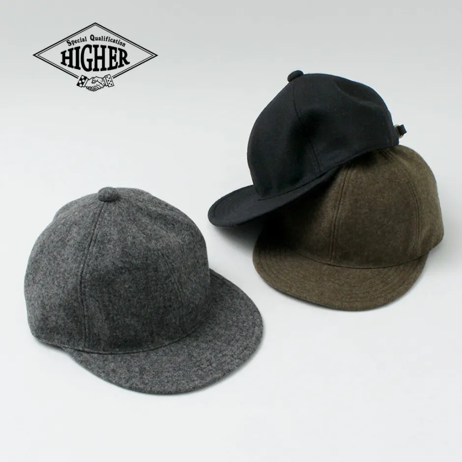 Hats^HIGHER / Melton Long Brim Cap