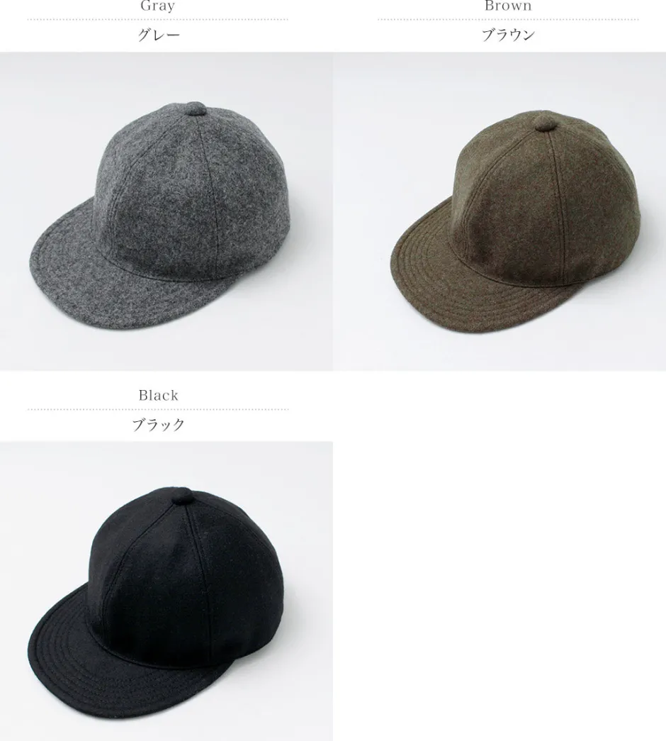 Hats^HIGHER / Melton Long Brim Cap