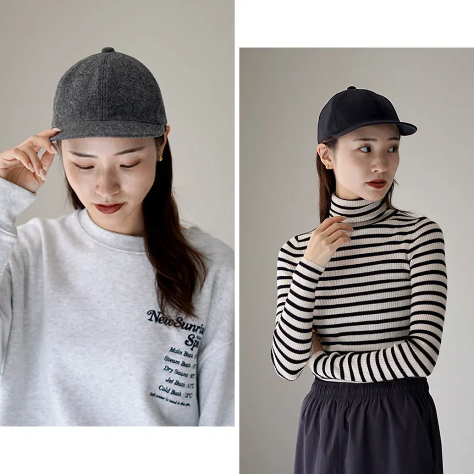 Hats^HIGHER / Melton Long Brim Cap