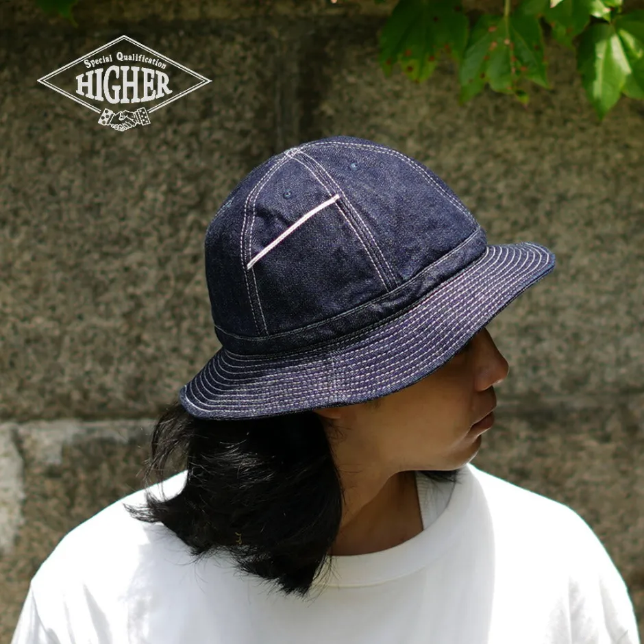 Hats^HIGHER / Selvage Panel 6 Hat - Onewashed denim