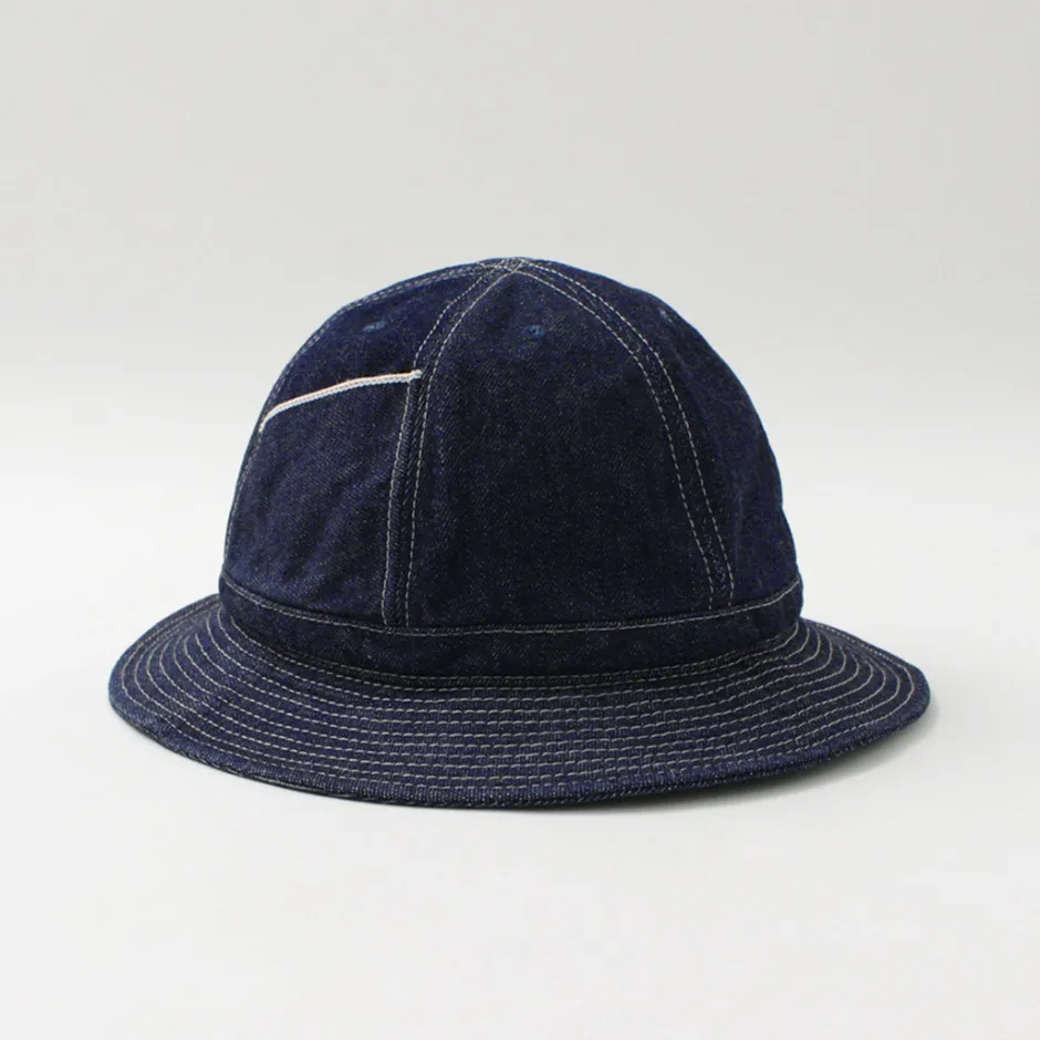 Hats^HIGHER / Selvage Panel 6 Hat - Onewashed denim