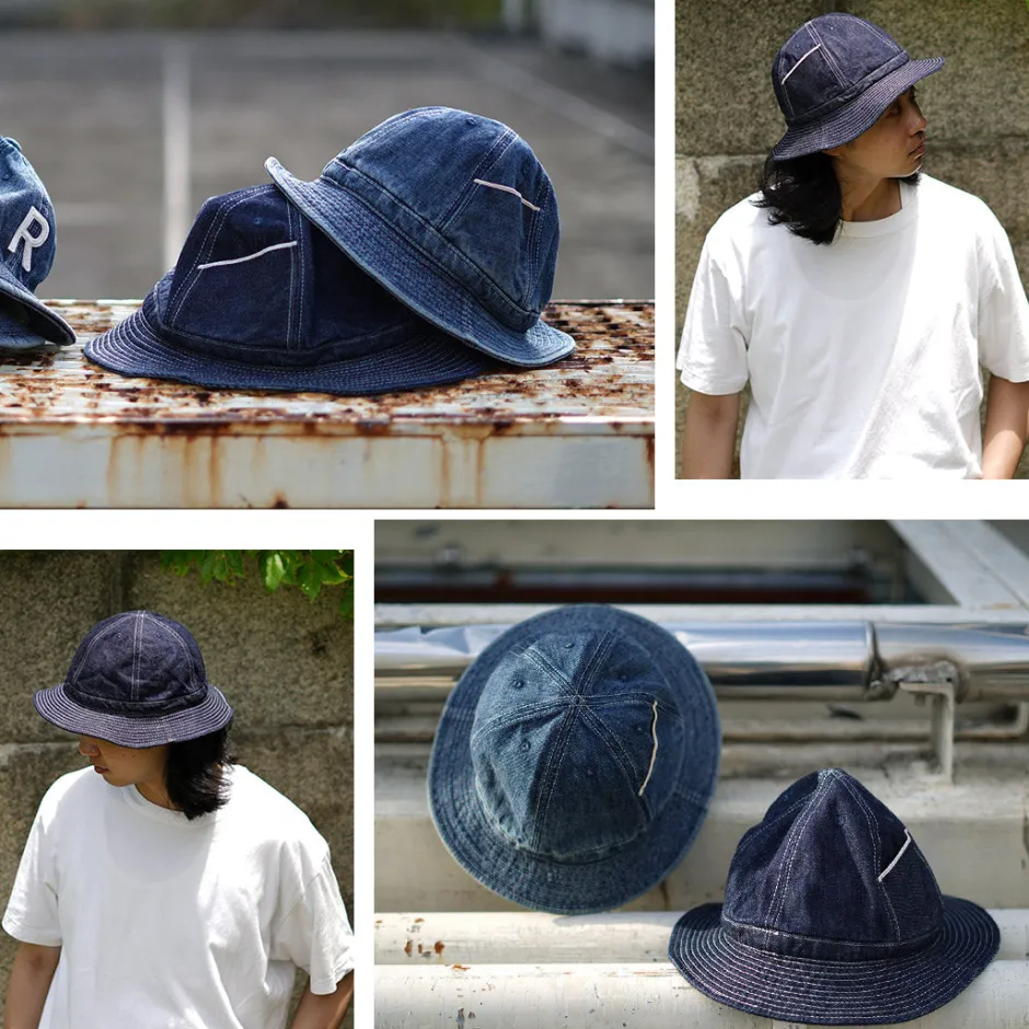 Hats^HIGHER / Selvage Panel 6 Hat - Onewashed denim