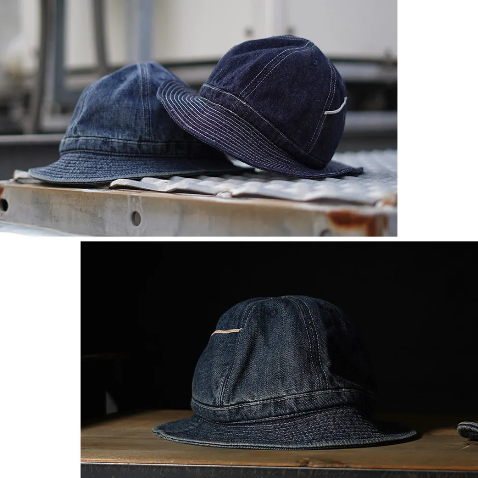 Hats^HIGHER / Selvage Denim Panel 6 Hat - Used finish used-wash