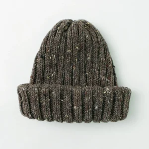 Hats^HIGHLAND 2000 / BW nep wool 2ÁE bobby cap (double turn-up)