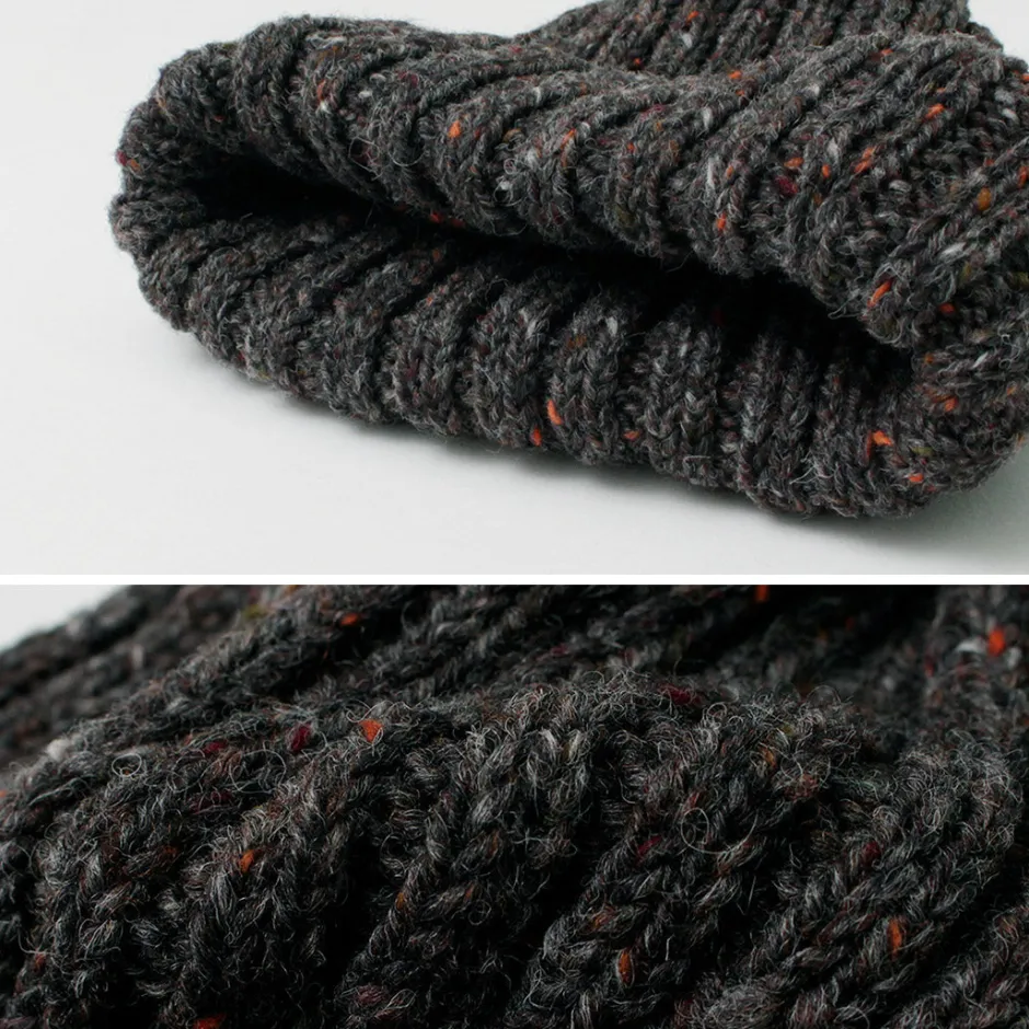 Hats^HIGHLAND 2000 / BW nep wool 2ÁE bobby cap (double turn-up)