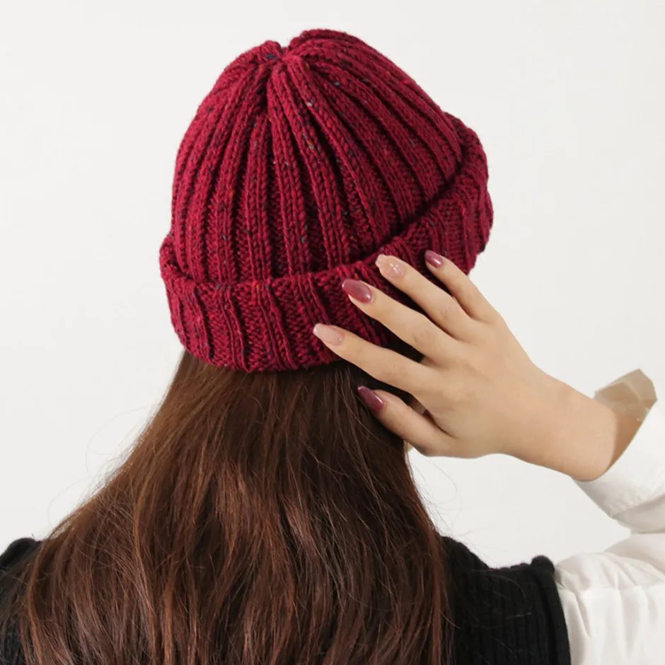 Hats^HIGHLAND 2000 / BW nep wool 2ÁE bobby cap (double turn-up)