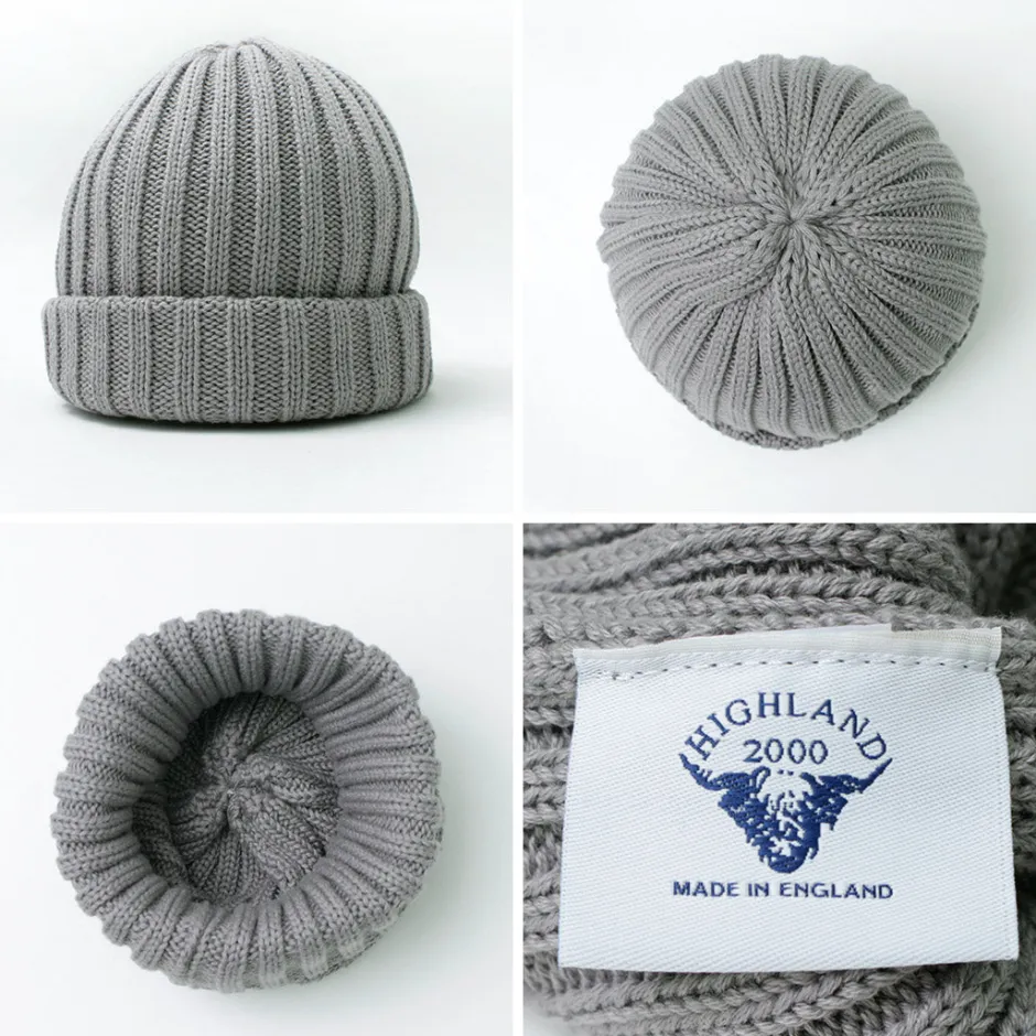 Hats^HIGHLAND 2000 / Cotton 2×2 ribbed bobby cap