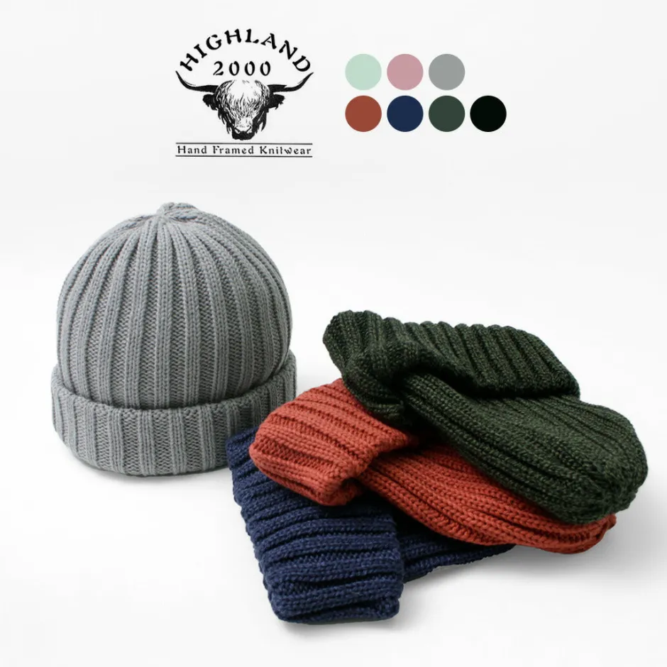 Hats^HIGHLAND 2000 / Cotton 2×2 ribbed bobby cap