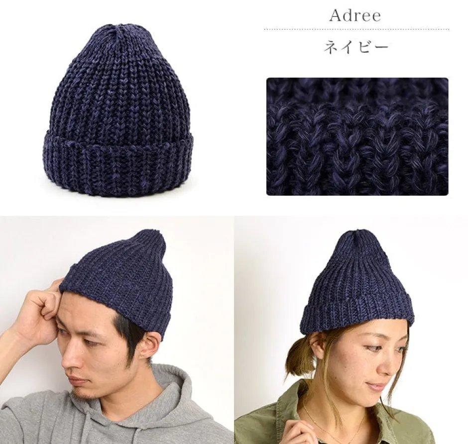 Hats^HIGHLAND 2000 / Cotton Linen Short Knitsted Cap
