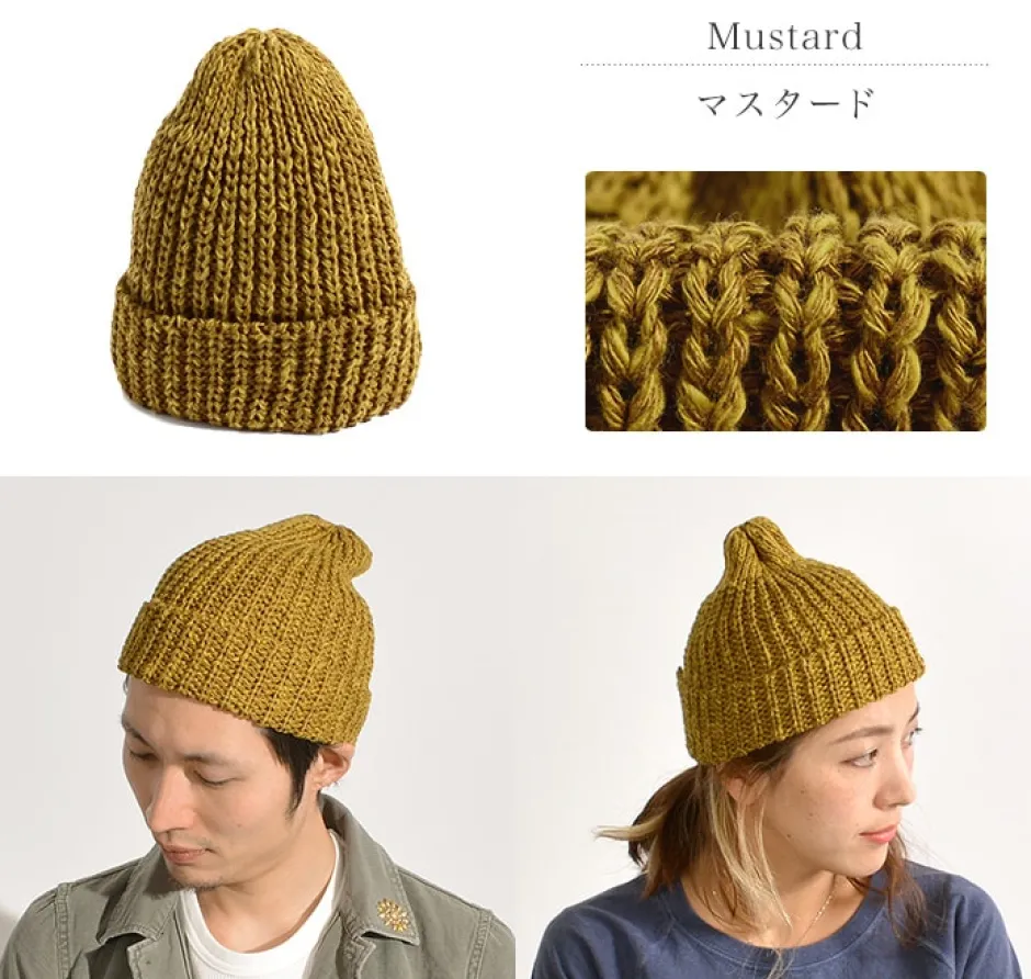 Hats^HIGHLAND 2000 / Cotton Linen Short Knitsted Cap