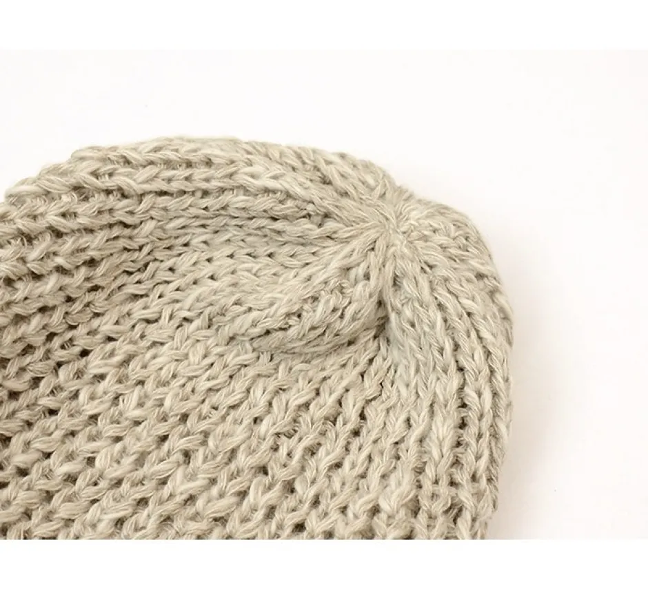 Hats^HIGHLAND 2000 / Cotton Linen Short Knitsted Cap