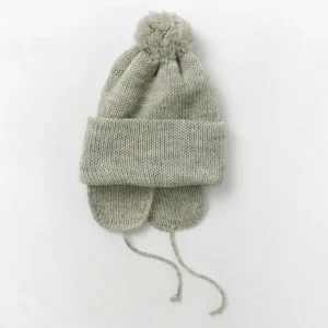 Hats^HIGHLAND 2000 / 3G Solid Bobcap Double Ear Cover and Pom Pom and Chin Rope (20cm)