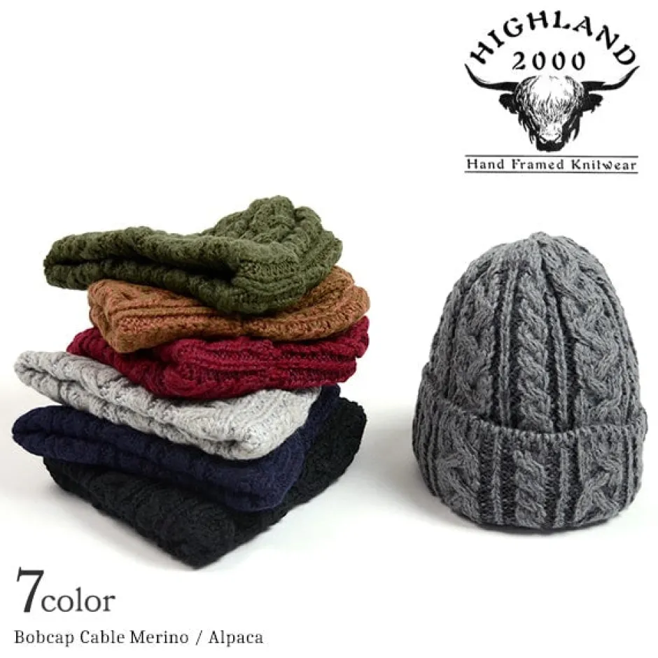 Hats^HIGHLAND 2000 / Merino Alpaca Bob Cap