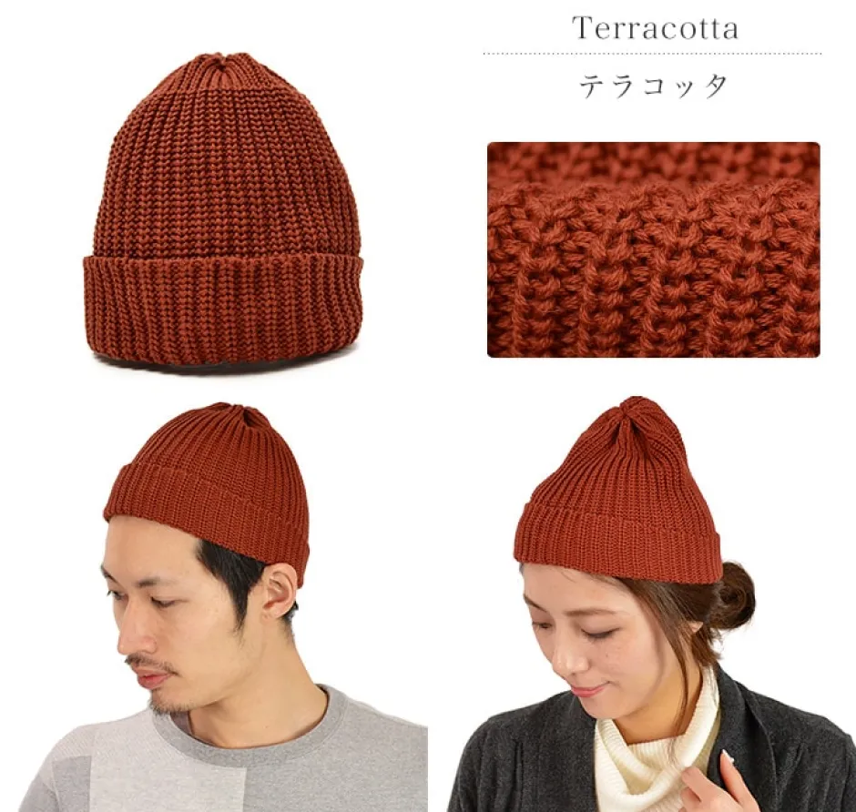 Hats^HIGHLAND 2000 / Short cotton knitted cap