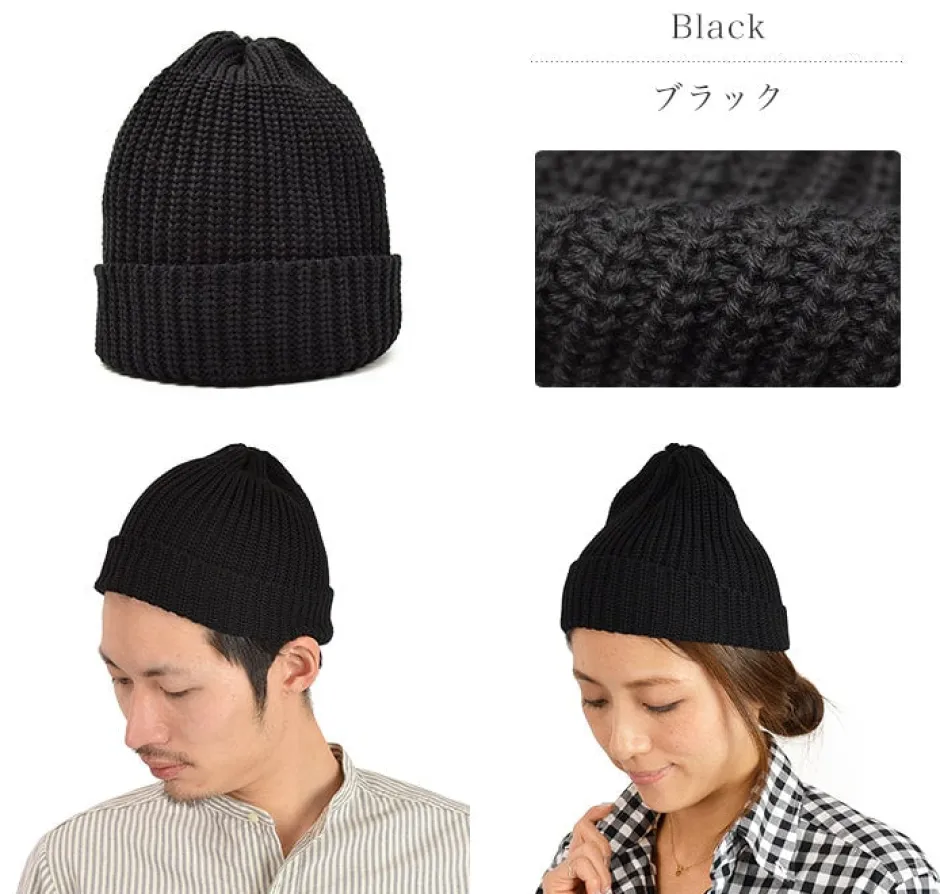 Hats^HIGHLAND 2000 / Short cotton knitted cap