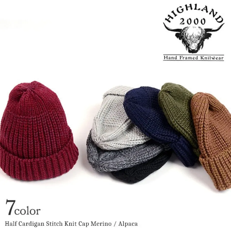 Hats^HIGHLAND 2000 / Short Merino Alpaca Knits Cap