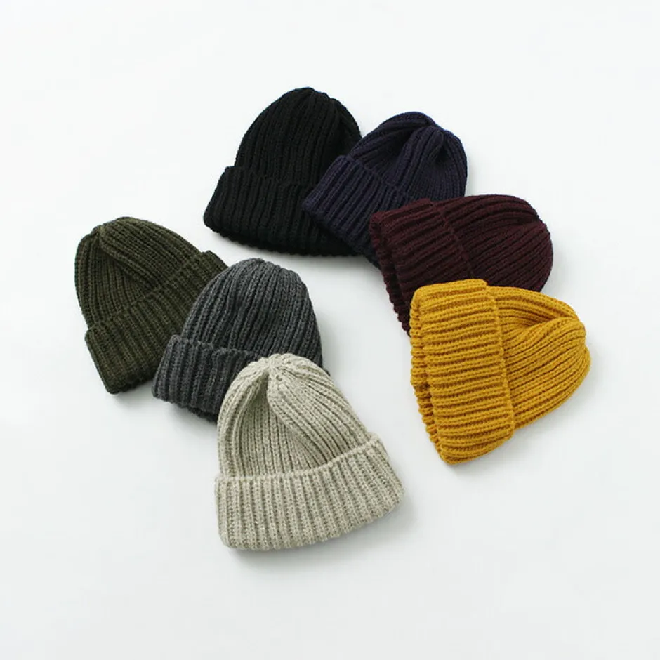 Hats^HIGHLAND 2000 / Very Short Merino Wool Knit Cap