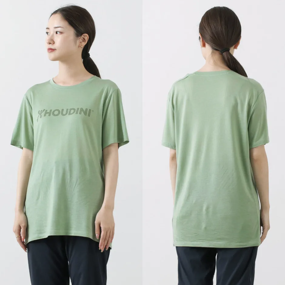 T-Shirts^HOUDINI / Tree Tee Drawing logo /wood pulp T-shirt