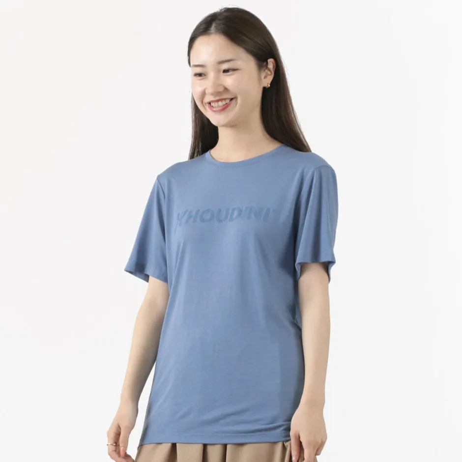 T-Shirts^HOUDINI / Tree Tee Drawing logo /wood pulp T-shirt