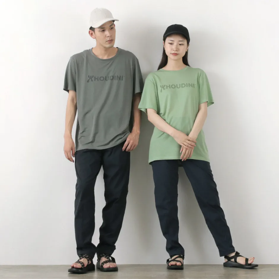 T-Shirts^HOUDINI / Tree Tee Drawing logo /wood pulp T-shirt