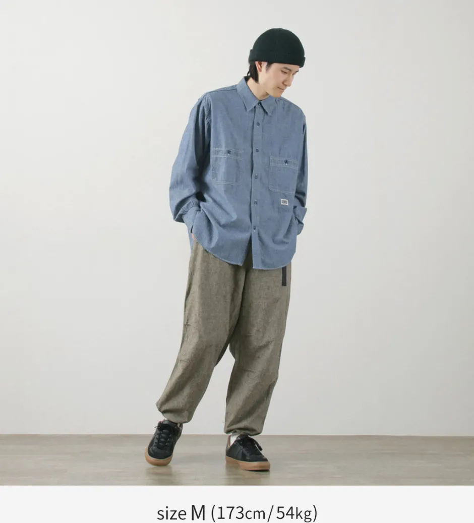 Shirts^ILL ONE EIGHTY / Chambray Work Shirt lightblue