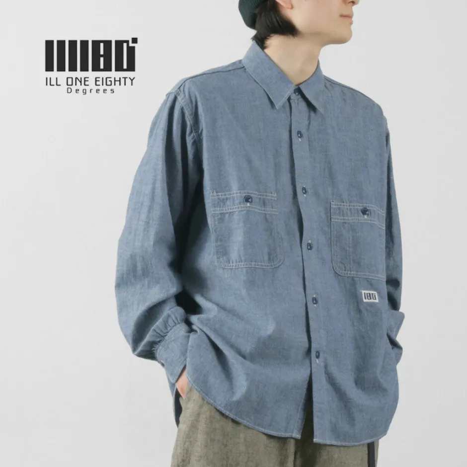 Shirts^ILL ONE EIGHTY / Chambray Work Shirt lightblue