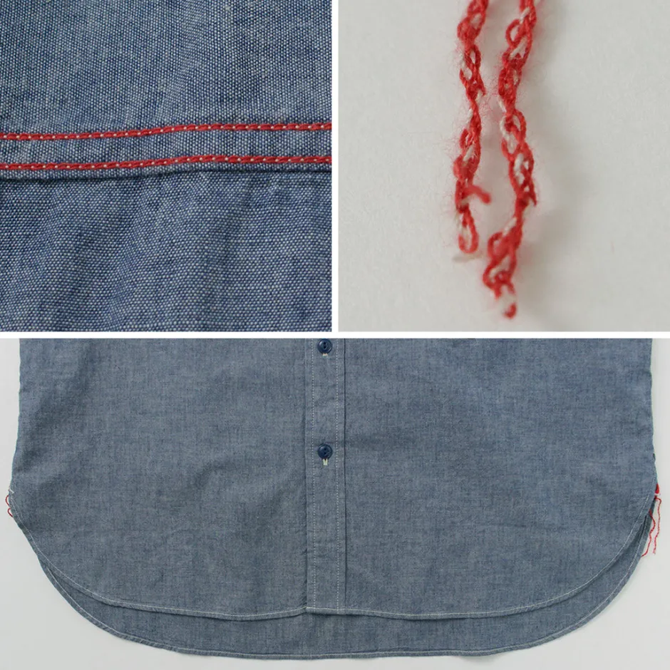 Shirts^ILL ONE EIGHTY / Chambray Work Shirt lightblue