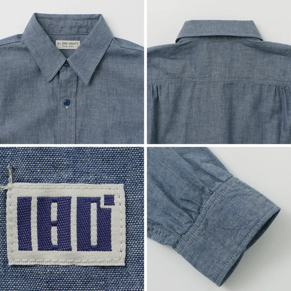 Shirts^ILL ONE EIGHTY / Chambray Work Shirt lightblue