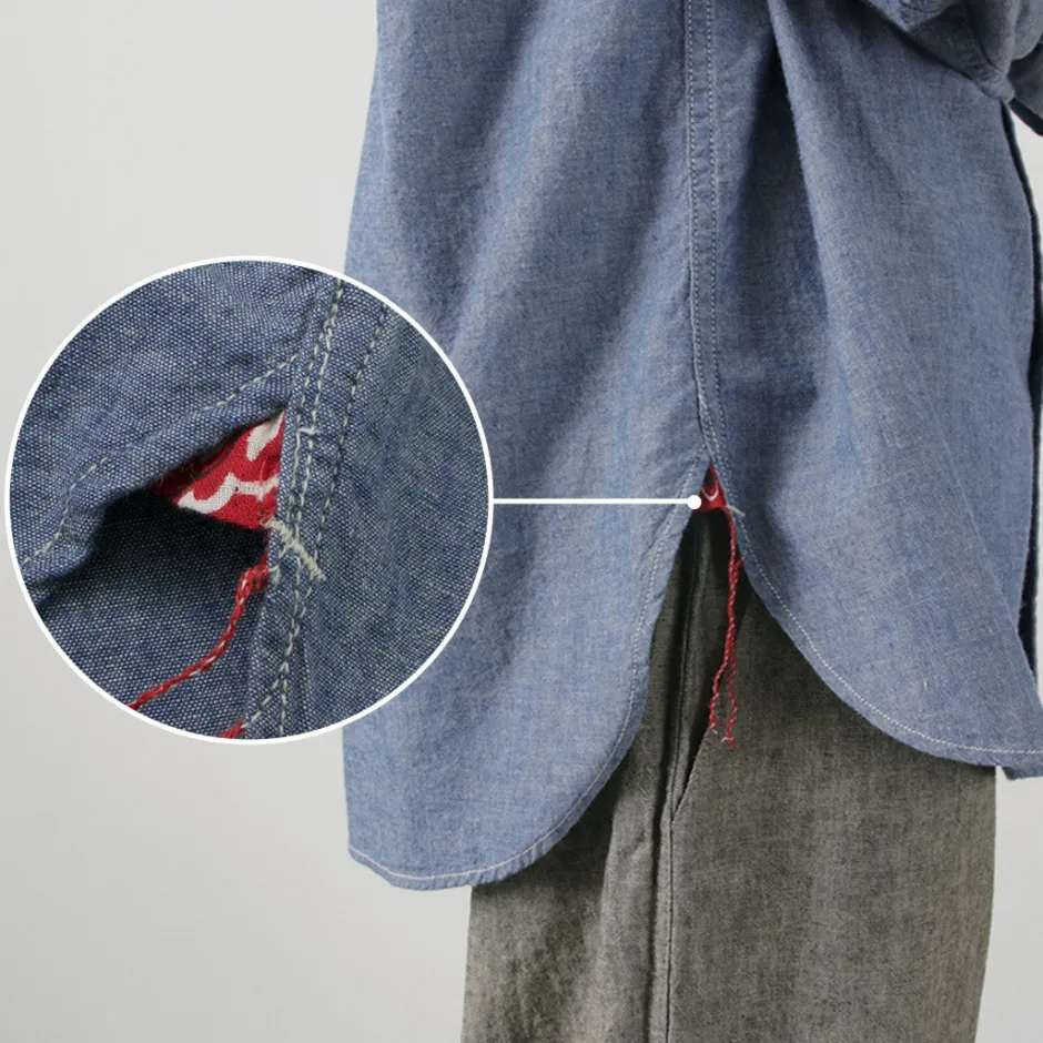 Shirts^ILL ONE EIGHTY / Chambray Work Shirt lightblue
