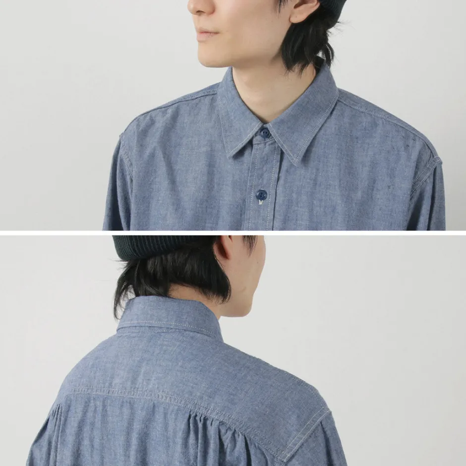 Shirts^ILL ONE EIGHTY / Chambray Work Shirt lightblue