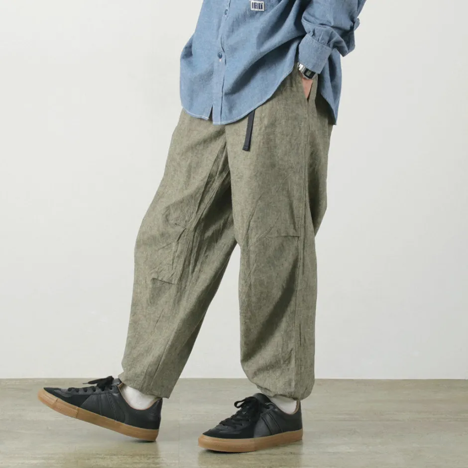 Trousers^ILL ONE EIGHTY / Heather Linen Pants greige