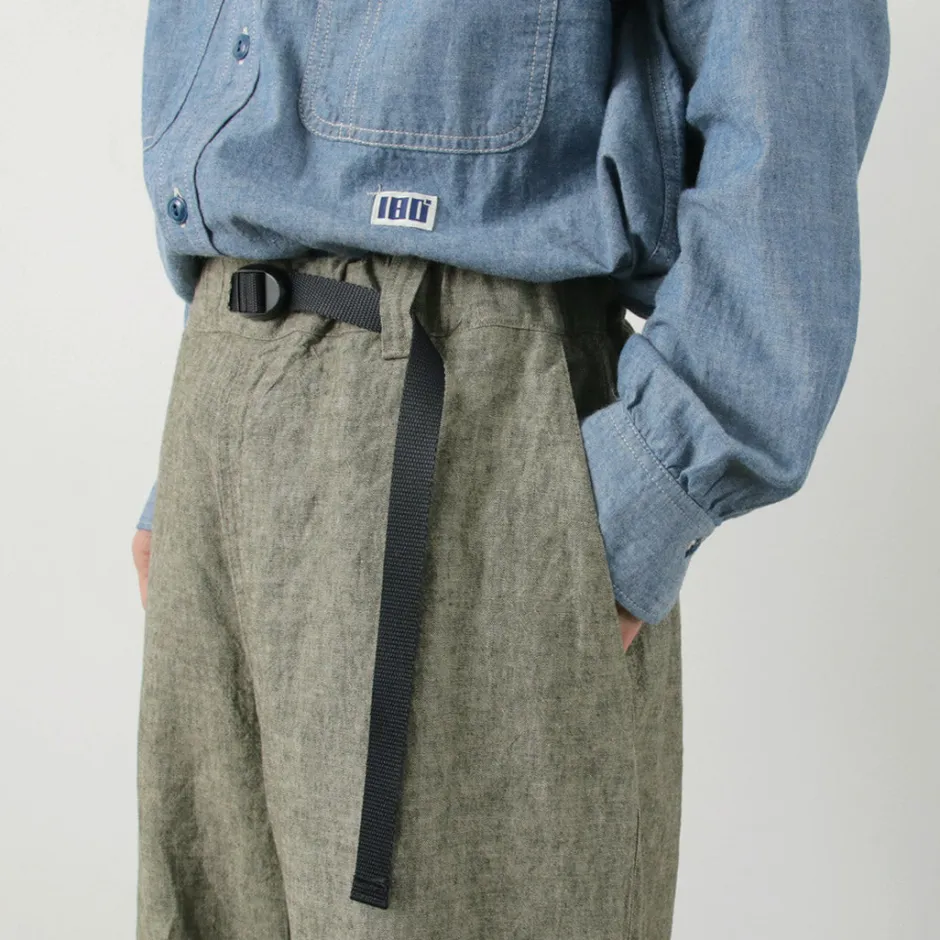 Trousers^ILL ONE EIGHTY / Heather Linen Pants greige