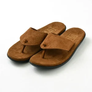 Sandals^ISLAND SLIPPER / Wide strap thong leather sandal
