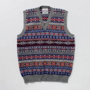 Knits^JAMIESONS / Fair Isle V-neck Vest
