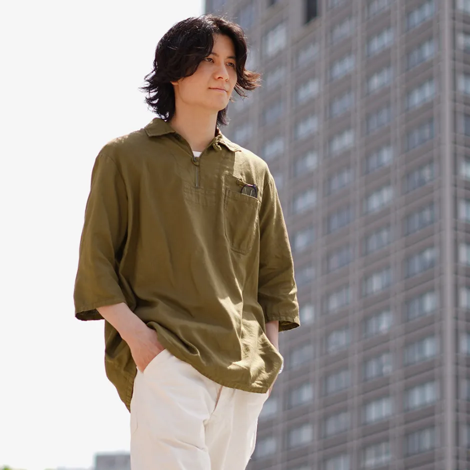 Shirts^JAPAN BLUE JEANS / CODE:SILVER Military Pullover Shirt
