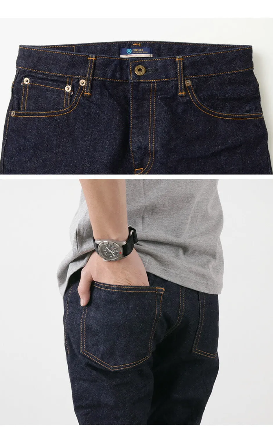 Jeans^JAPAN BLUE JEANS / J401 Circle 14.8 oz. classic straight jeans indigo