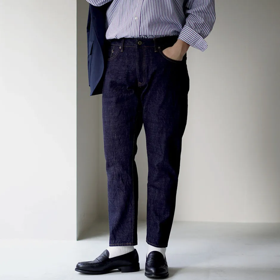 Jeans^JAPAN BLUE JEANS / 16oz Monster Denim Semi-Wide Tapered 5P dark-indigo